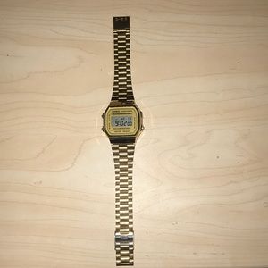 Casio Vintage Collection Gold Metal Band Watch